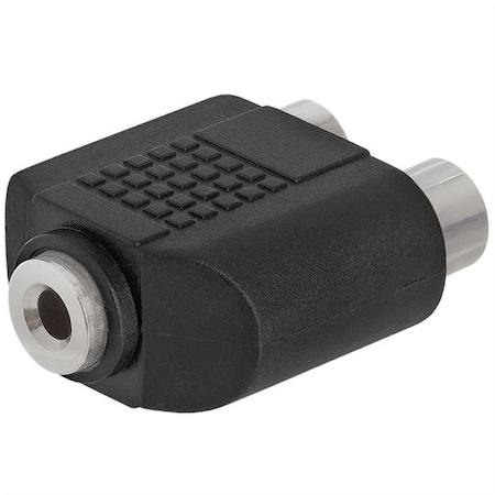 Cmple 3.5 mm Mono Jack to 2xRCA Jack Adapter - Straight 238-N